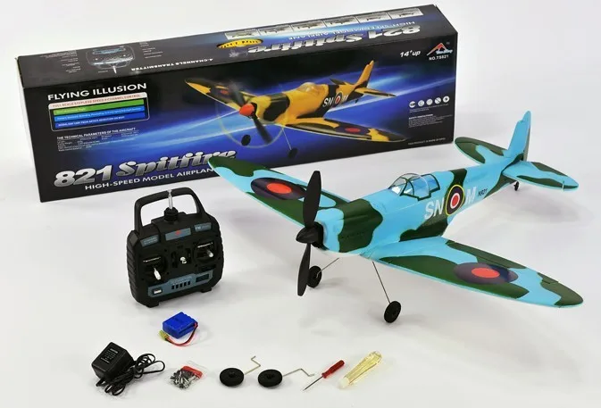 

SPITFIRE Spitfire fighter fixed-wing model aircraft remote control aircraft EPO PNP and KIT