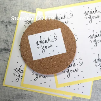

60Pcs Craft Thank you adhesive Sealing Label for your kindness Hand made Cake Sticker Baking DIY Work Gift Stickers 4.5x6cm