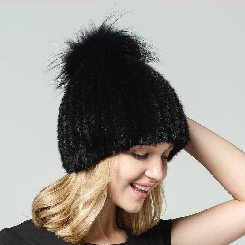 2017 Winter mink fur hat Fashion 