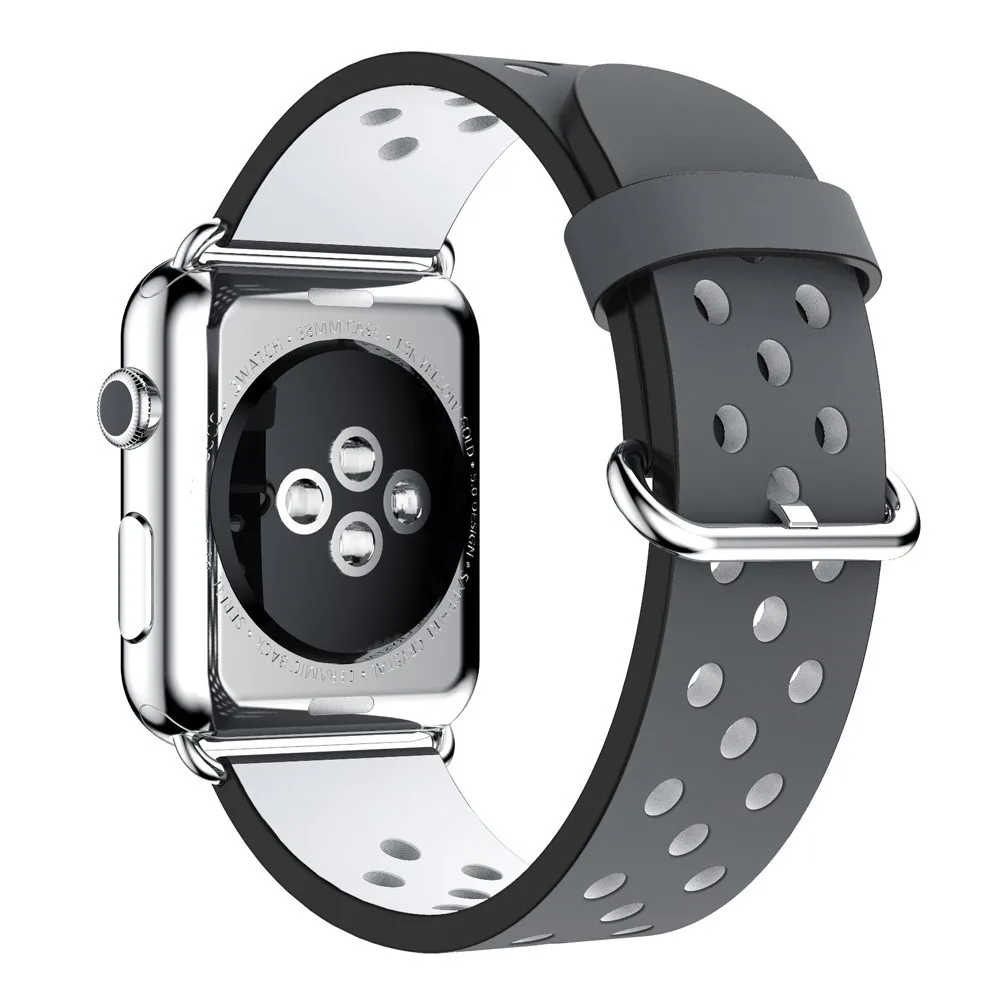 Роскошный дизайн классический ремешок с пряжкой для apple watch series 4 3 2 1 ремешок для iwatch 38 мм 42 мм браслет умные аксессуары на запястье 44 мм