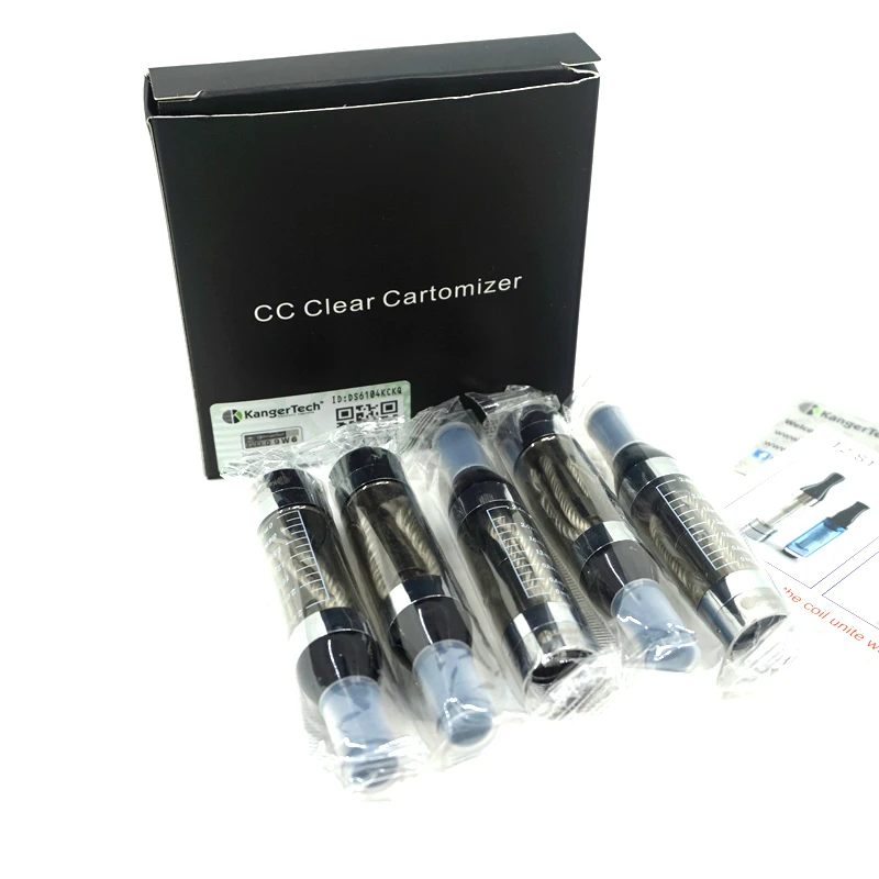 

100% Original kanger t2 atomizer 2.4ml kanger t2 clearomizer tank with 510 ego thread 5pcs/lot