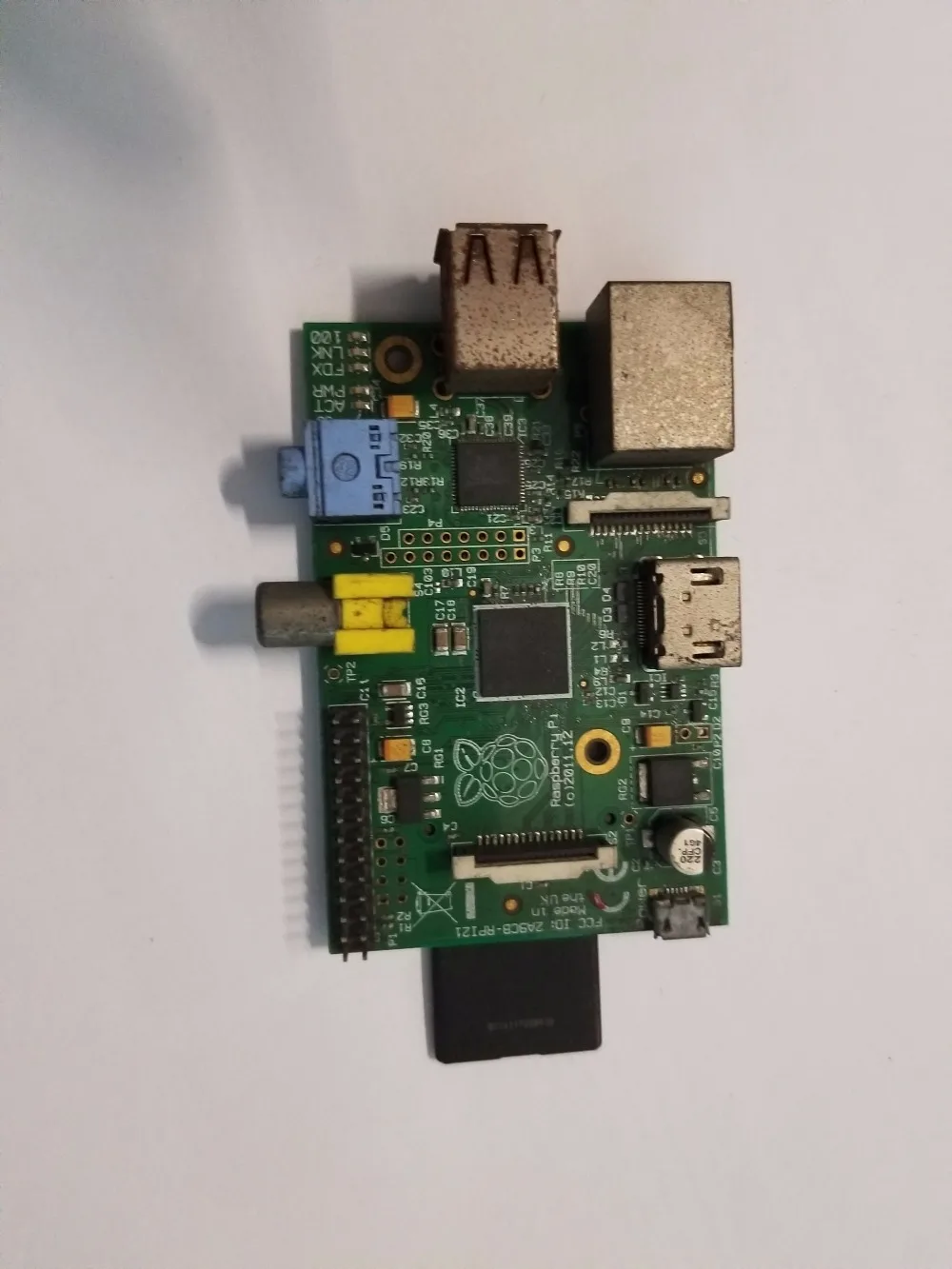 Б/у Raspberry Pi Модель B 512MB ram, 700 Mhz, 8G sd-карта Модель B Raspberry Pi, Rev 2,0 512MB ram