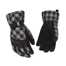 Водонепроницаемый зимние толстые теплые перчатки для сноуборда, лыж Унисекс ветрозащитный, для открытого спорта для верховой езды альпинистские перчатки