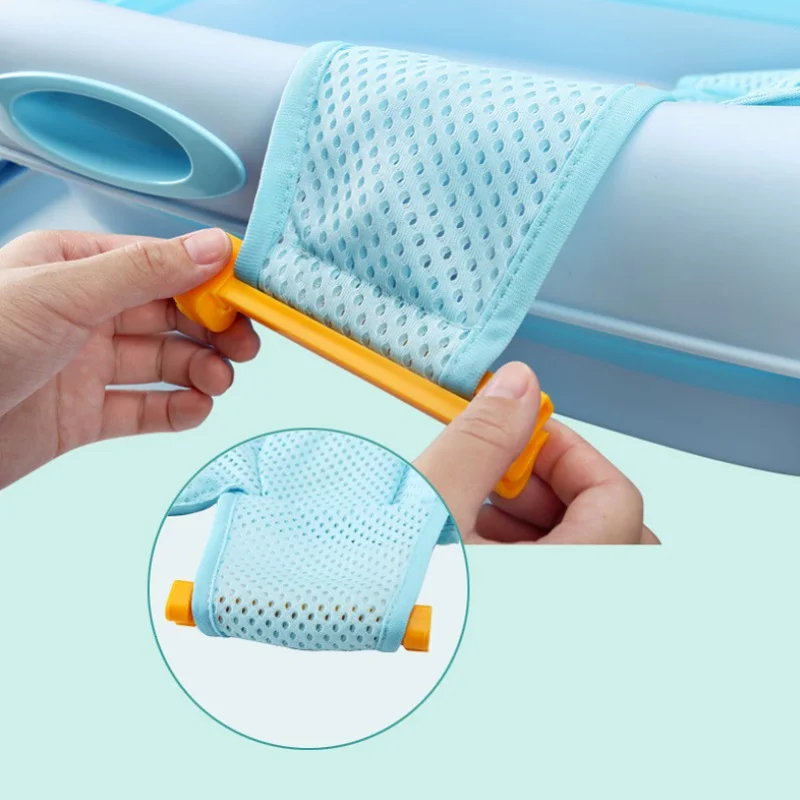 Baby Bathing Pad Shower Bath Tub Pad Seat Support Mat Foldable Infant Anti-Slip Soft Bathtub Pillow Newborn Seat Cushion tub pad