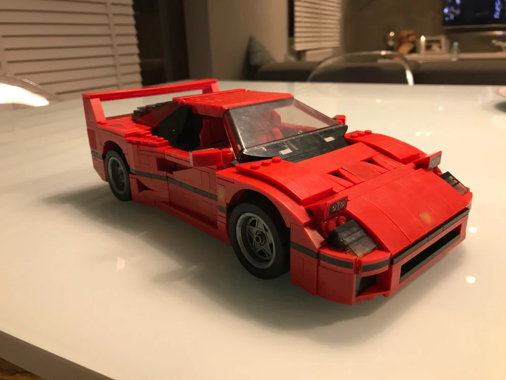 

21004 Technic Creator Expert Ferraried F40 Sports Racing Car Building Blocks Compatible Legoed 10248 Model Bricks Toys Gift