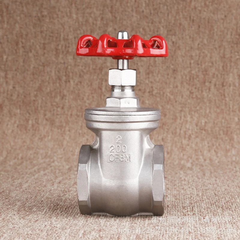 

1/2" DN15 DN20 DN25 Manual Globe valve Stainless Steel 304 Female thread Straight through Gate valve hard seal stop valve