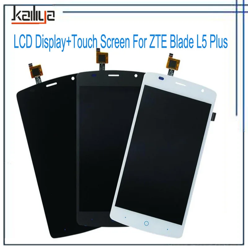 100% Оригинальный Новый ЖК-дисплей для zte Blade L5 Plus + 5 0 &quotЧерный Серый сенсорный