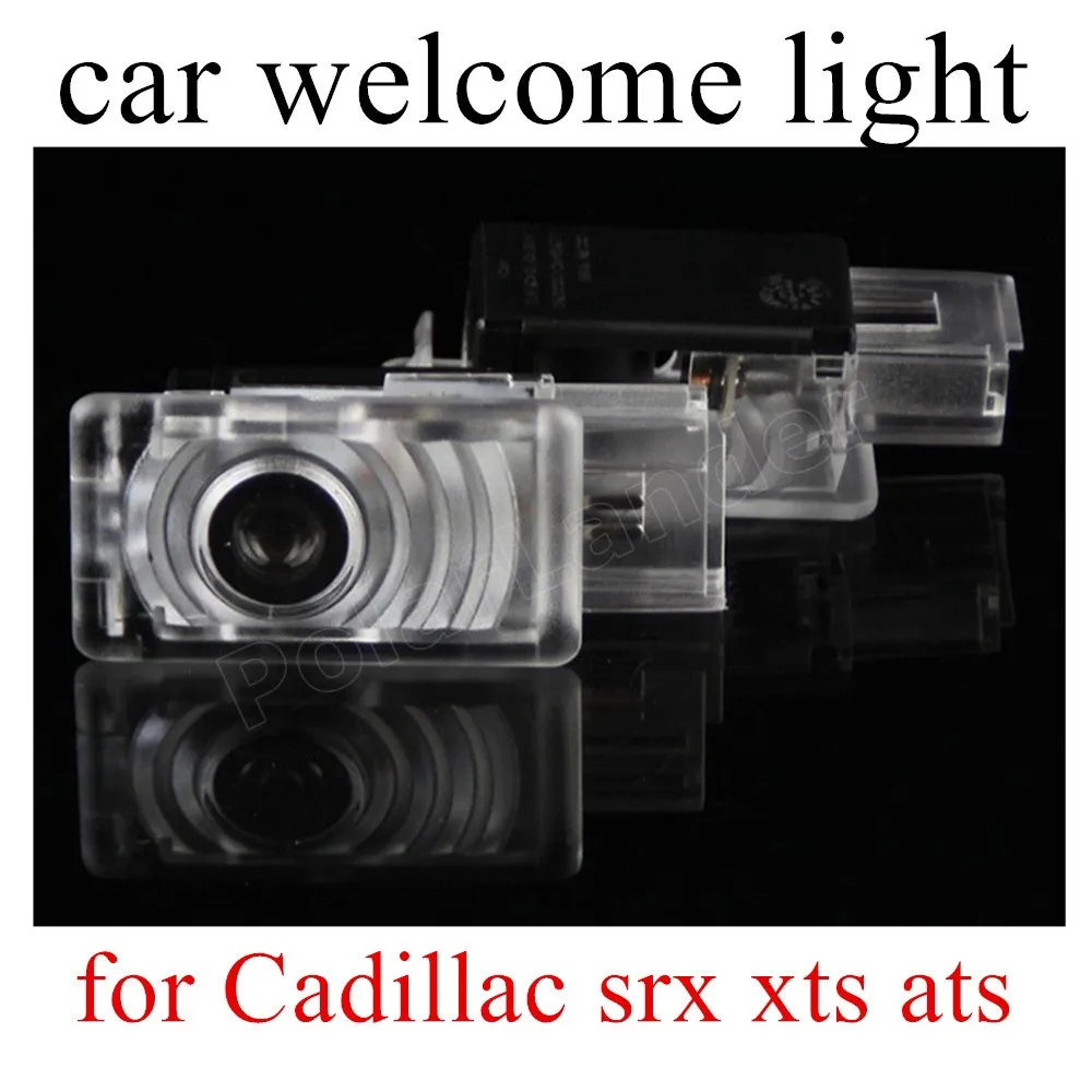 

For C-adillac srx xts ats 1 pair 1W LED Door Welcome Emblems Light Car Logo Projector Ghost Shadow Car Brand Logo hot
