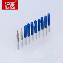 10pcs/lot 3.175mm CNC Router bit degree 25 30 40 PCB Engraving Bits end mill carbide 0.1-0.3mm milling cutter Machine Accessorie