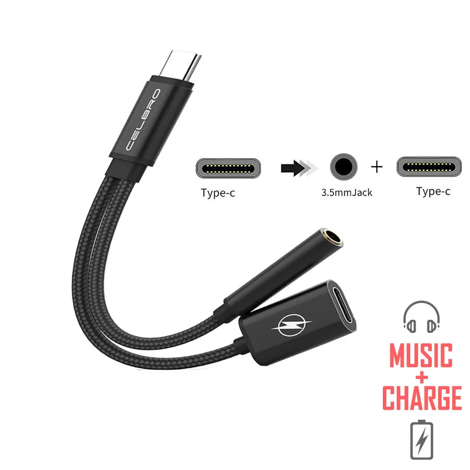 Кабель Переходник USB Type C на 3 5 мм для наушников Xiaomi Mi Mix 8 Mi8 Pro/SE 5|Переходники и