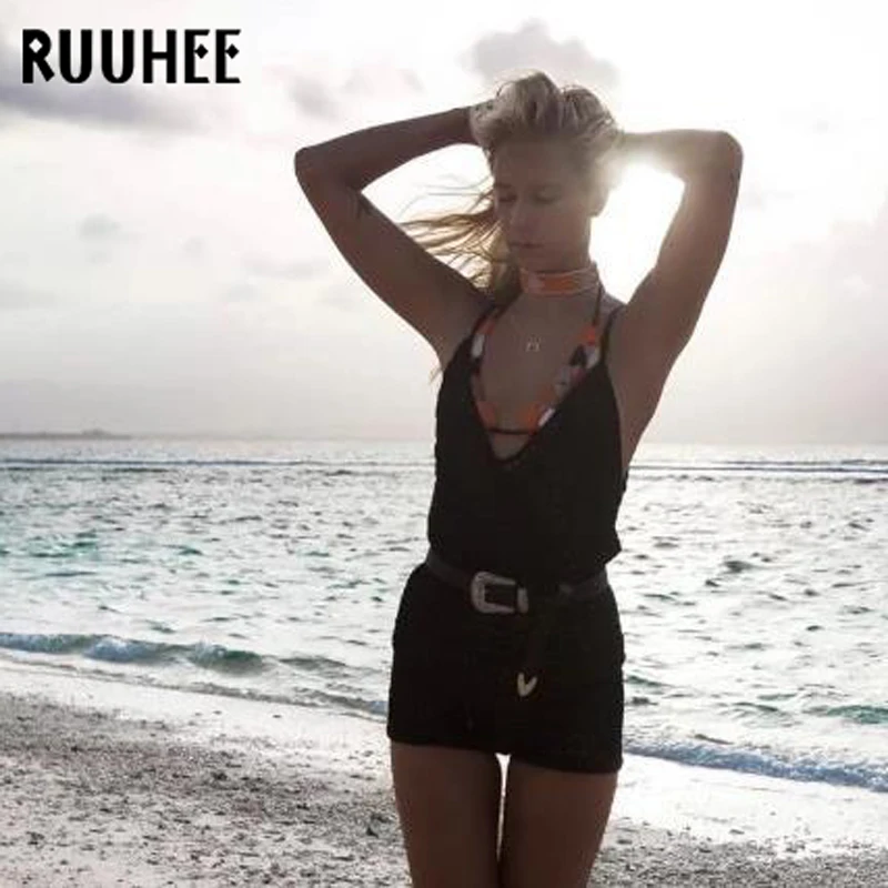 RUUHEE Сетчатое пляжное платье, накидка для женщин, бикини, купальник, чехлы, прозрачные, купальный костюм, Летняя трикотажная пляжная одежда, купальник