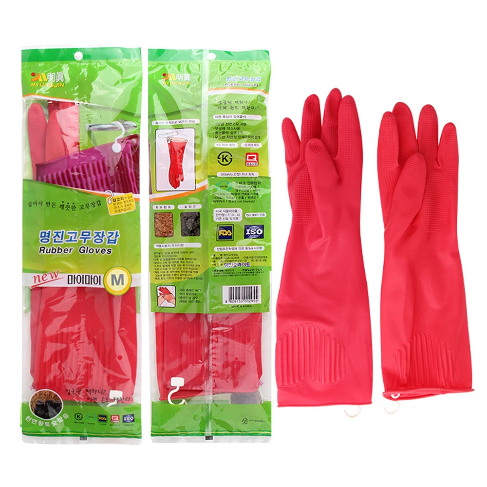 Anti skid With Hook Latex font b Household b font Cleaning font b Gloves b font