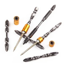 1Pcs PH2 1/4″ Hardness Magnetic 65MM 110MM Cross Head Screwdriver Bit Double Head Electric Screwdriver Set Phillips Screw Driver