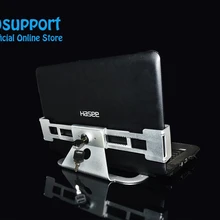 L102 алюминиевый сплав Противоугонная подставка для ноутбука с замком безопасности и ключом 13-19 дюймов держатель для ноутбука кронштейн держатель для планшета ПК