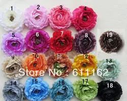 1000 шт. 2017 Новые Моды девушки 4 inch многослойные 4 дюймов Рюшами Ranunculus цветы бесплатная доставка