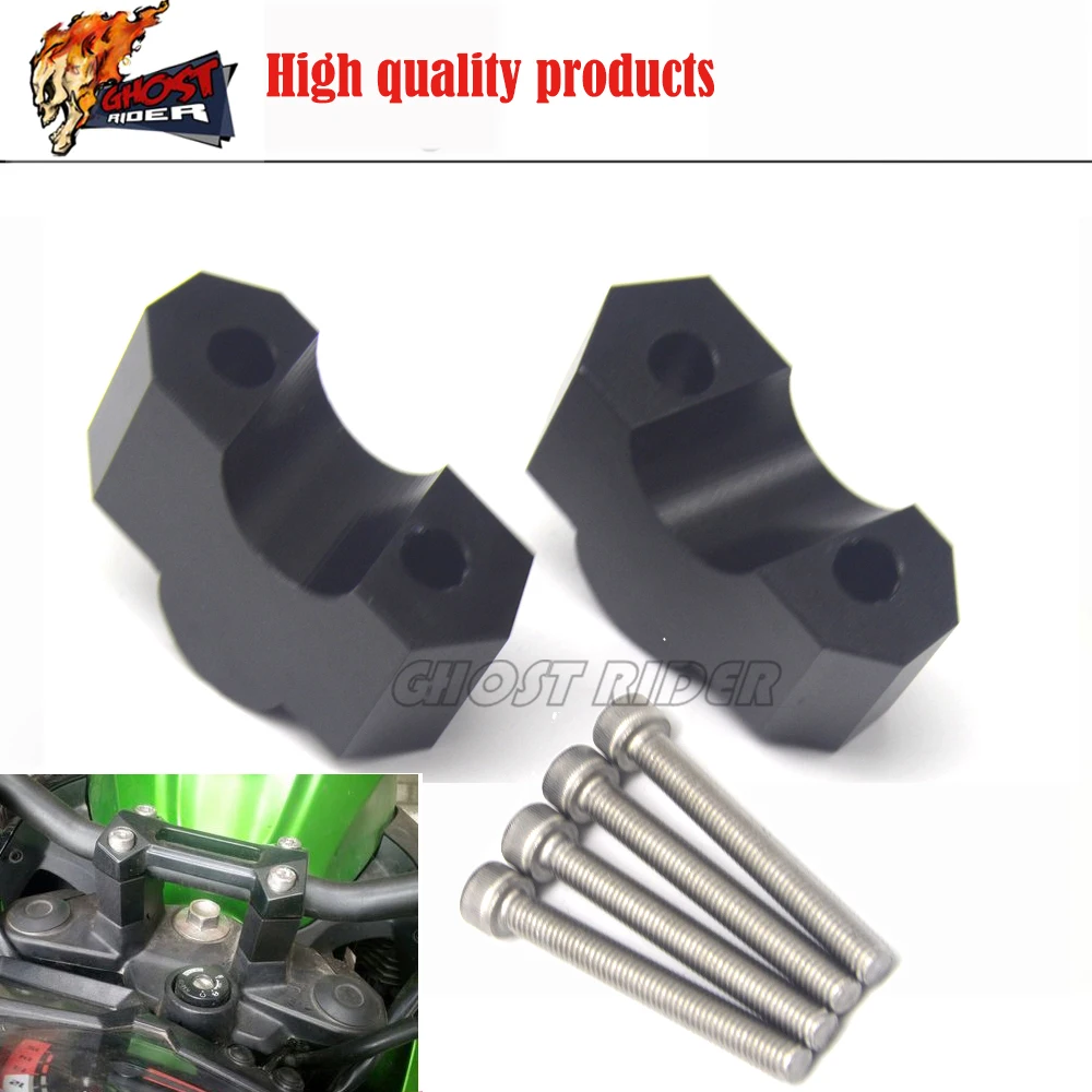 

Handlebar Bar Riser Adapter For KAWASAKI Z1000 Z750 Motorcycle Accessories Increase Height Adapte