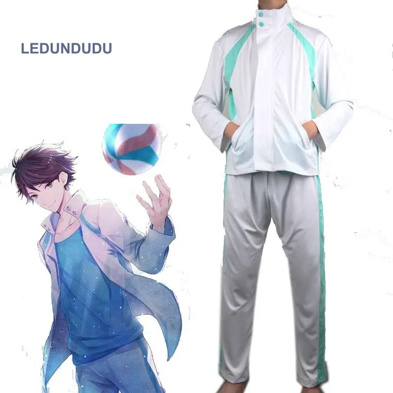 Аниме Haikyuu! Aoba Johsai школьная форма Oikawa Tooru Мужская мужские куртки|cosplay costume|aoba johsaioikawa