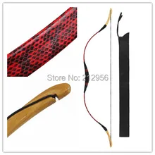 Longbowmaker Handmade Kids Bow Red Snakeskin Archery Hungarian Style Practice Longbow For Beginner 10-25LBS PRS