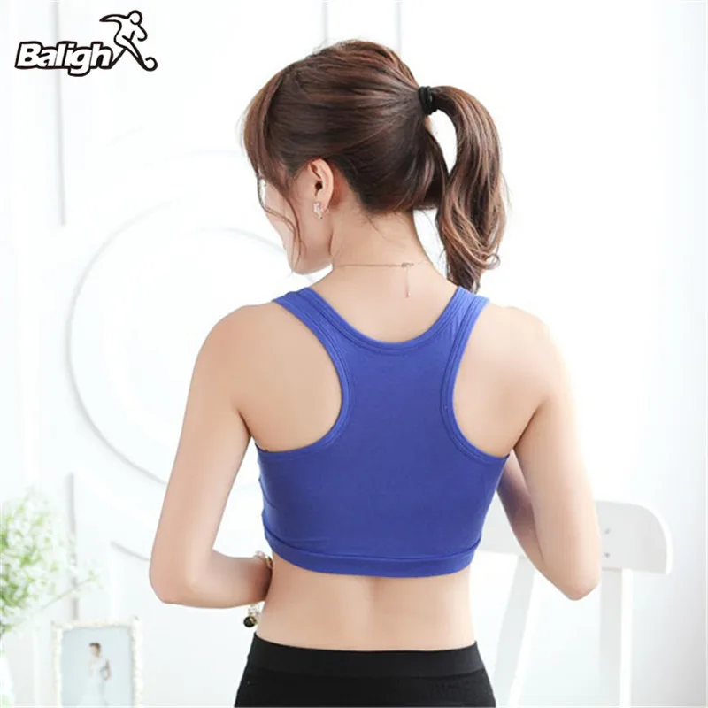 

9 Candy Color Yoga Gym Cotton Vest Braces Outdoor Female Athletic Sports Bra Crop Top Vest Women top deportivo mujer