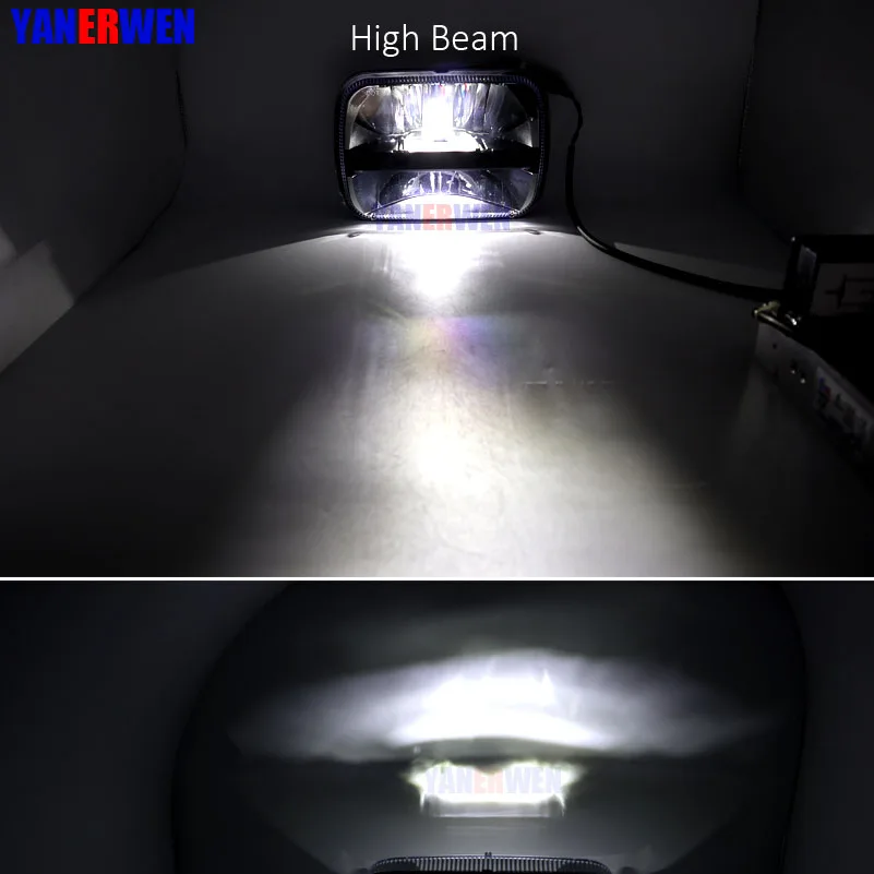 5X7 дюймов светодиодный фонарь квадратный светодиодный фары высокие и низкие фары дальнего света для Jeep Wrangler YJ Cherokee XJ trucks 4X4 внедорожный