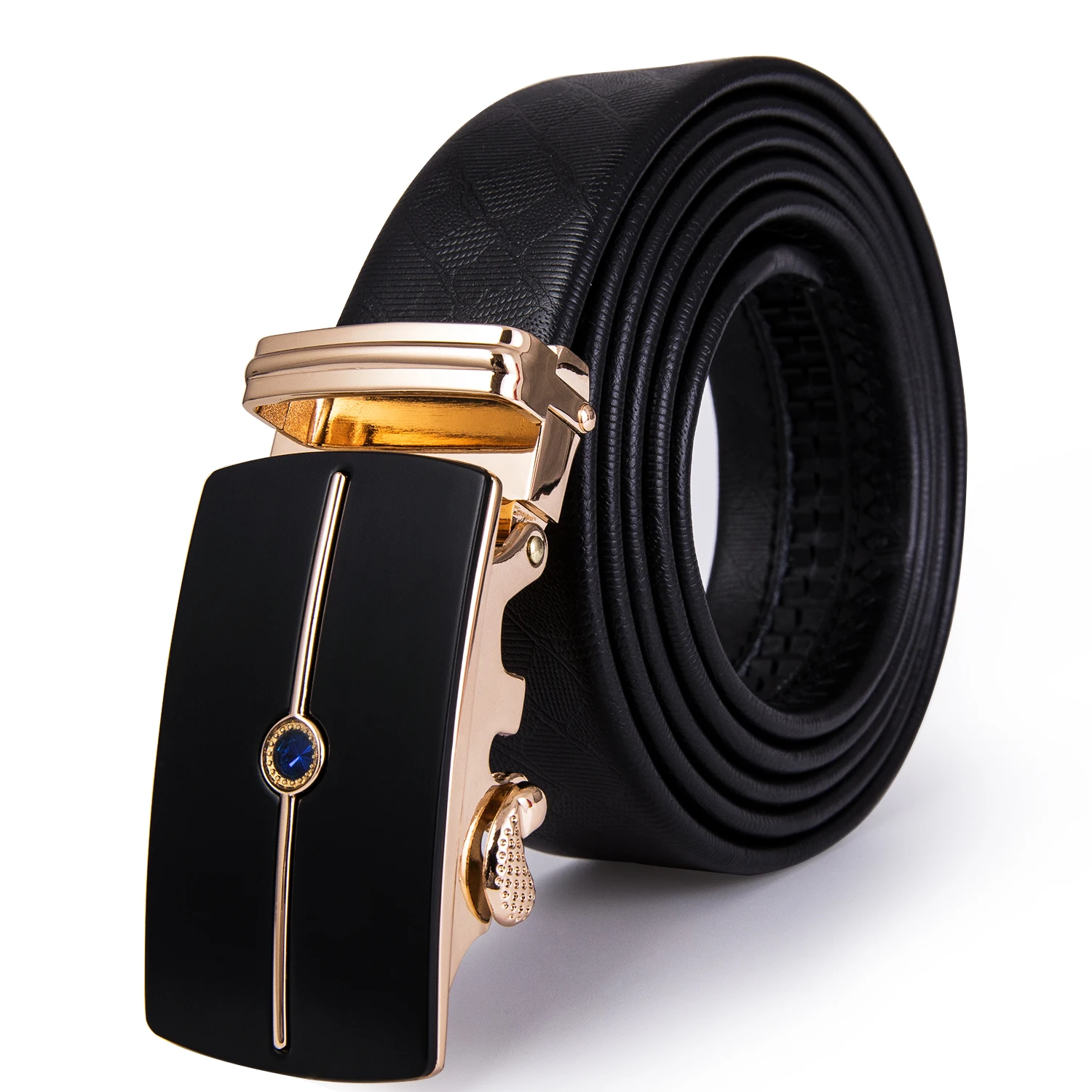 BK 2052 Barry.Wang Fashion Rose Gold Automatic Buckle Belts 110cm 160cm