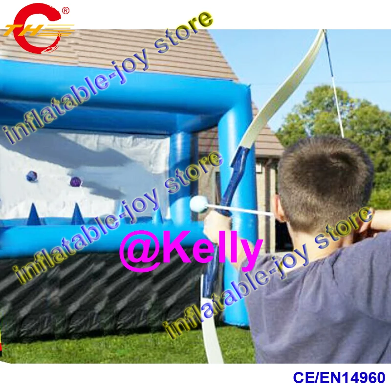 free shipping 3x1.5x2.5mH inflatable archery game, children safe archery game, portable
