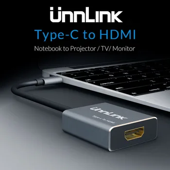 

Unnlink USB C to HDMI 4K@30Hz Type C to HDMI Converter Thunderbolt 3 to HDMI Adapter for MacBook Galaxy S8 S9 S10 Dex p20 p30