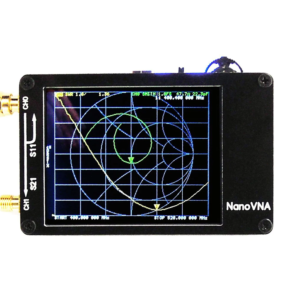 NanoVNA 50 кГц-900 МГц векторный сетевой анализатор цифровой сенсорный экран коротковолновый MF HF VHF UHF антенный анализатор стоящая волна