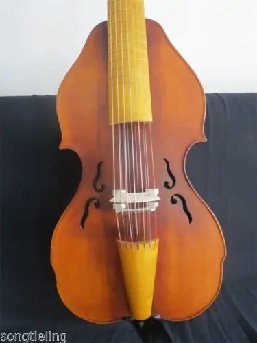 Барокко Стиль SONG master резные 7x7 Струны 25 1/" viola da gamba#11102