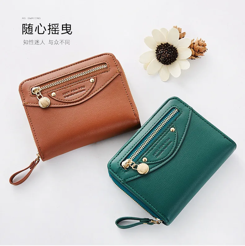 

Women 2018 new wallet short wallets for female ladies card holder change pocket large capacity