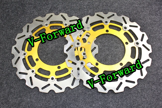 Color GOLD   GSF 1200 01-05/GSX 1200 FSW/FSX 'Inazuma'  98-99  Motorcycle Front  Brake Disc Rotors Motorcycle  Parts Accessories