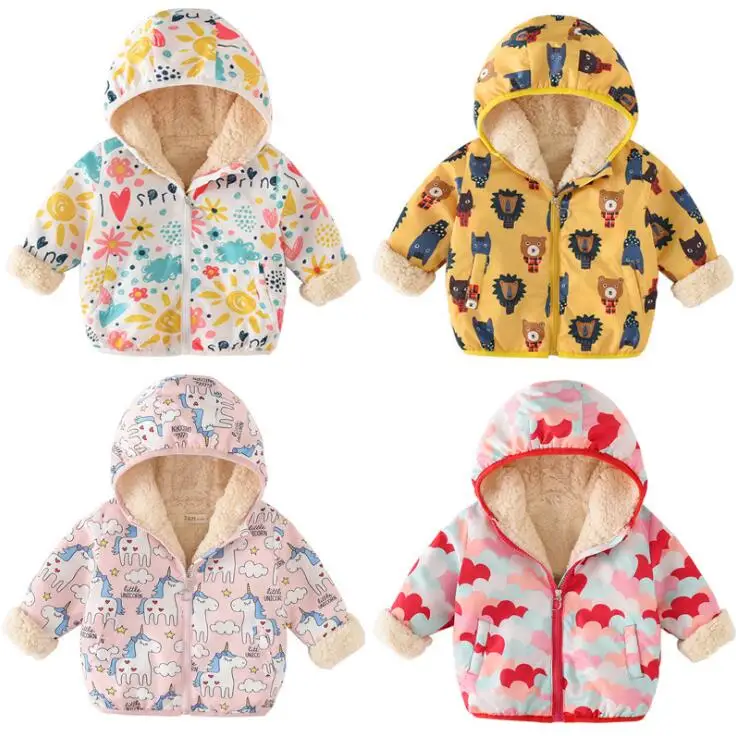 

Children's Winter Cotton Warm Jacket Cotton-padded Jacket Cotton-padded Clothes Winter Jacket Park for A Girl Lively Winter Coat