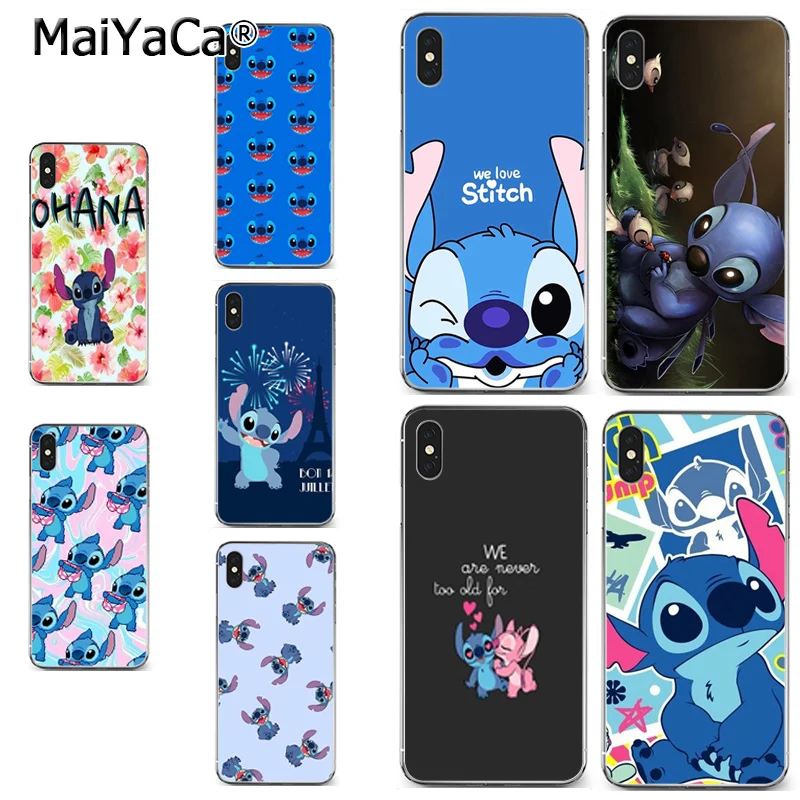 

MaiYaCa cartoon lilo stich ohana phone case cover for iPhone 11 pro max X XS MAX 5 6SPLUS 7 8plus case