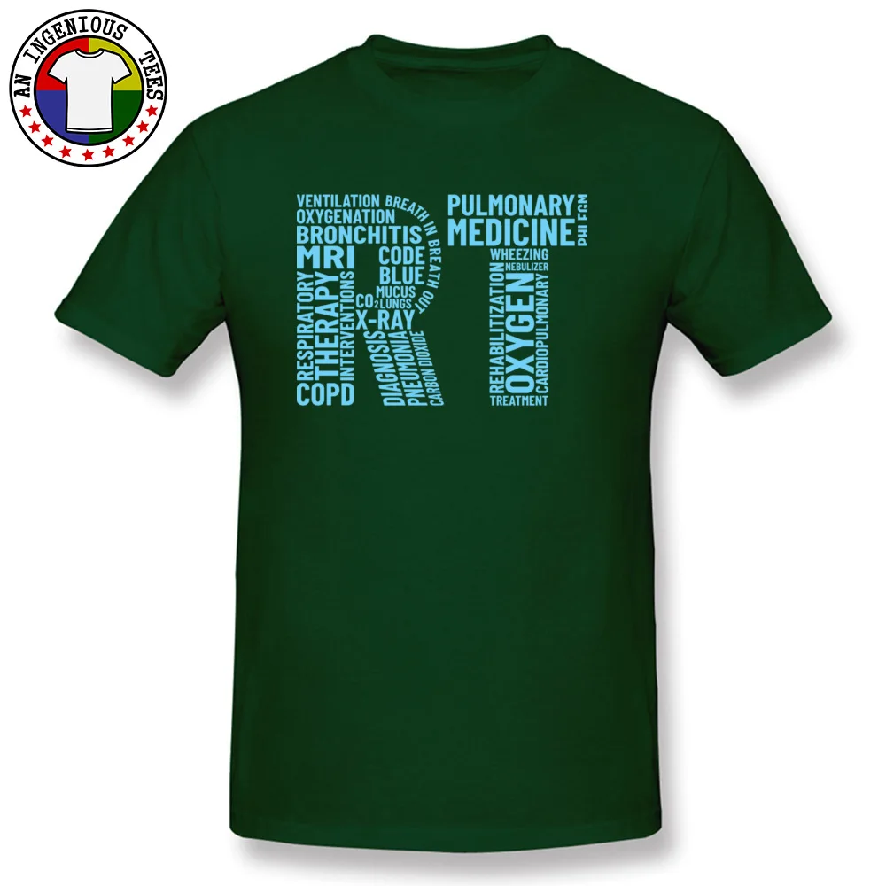 Cute Casual 3D Printed T-Shirt O Neck Pure Cotton Men's Tops T Shirt Short Sleeve Summer Fall 3D Printed T Shirt Respiratory Therapist Gift Therapy Pulmonary P dark