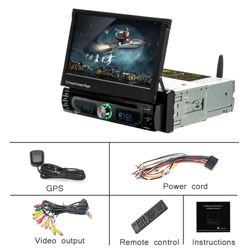 DVD Player Only Camecho Автомагнитола Android gps навигация 12 в 1 din в-dash Авторадио Wifi автомобильный аудио стерео Универсальный dvd-плеер камера заднего вида - Цвет: DVD Player Only