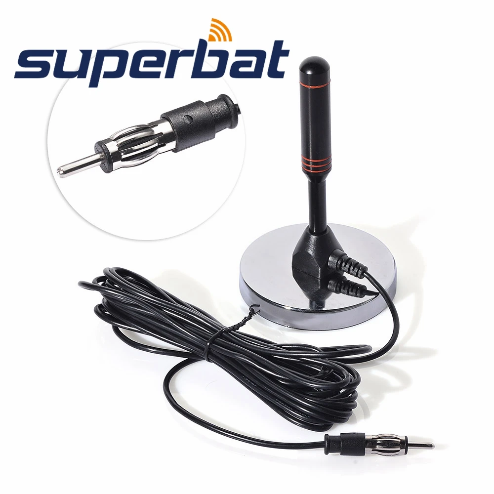 

Superbat Car FM Radio Antenna Home Modification CD Player FM Antenna Enhanced Signal Magnet Sucker Type