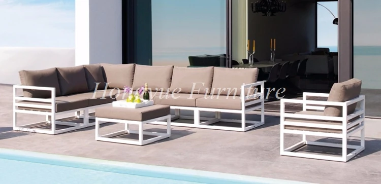 Outdoor Patio White Aluminum Frame Sofa Set Furniture Sale Outdoor Sofa Furniture Patio Sofa Setoutdoor Patio Furniture Aliexpress