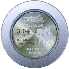 Crepitations 100m naylon balık hattı tayvan olta spor ana hat süper güçlü dayanıklı dayanıklı cazibesi olta takımı