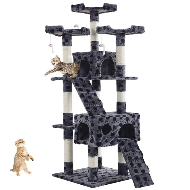 Goplus New 66 170cm Cat Tree Tower Condo Furniture Scratching Post Goplus New 66 170cm Cat Tree Tower Condo Furniture Scratching Post Pet Kitty Play