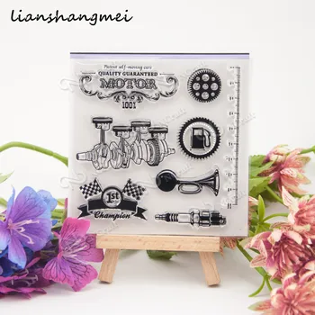 

MOTOR Transparent Clear Silicone Stamp/Seal for DIY scrapbooking/photo album Decorative clear stamp