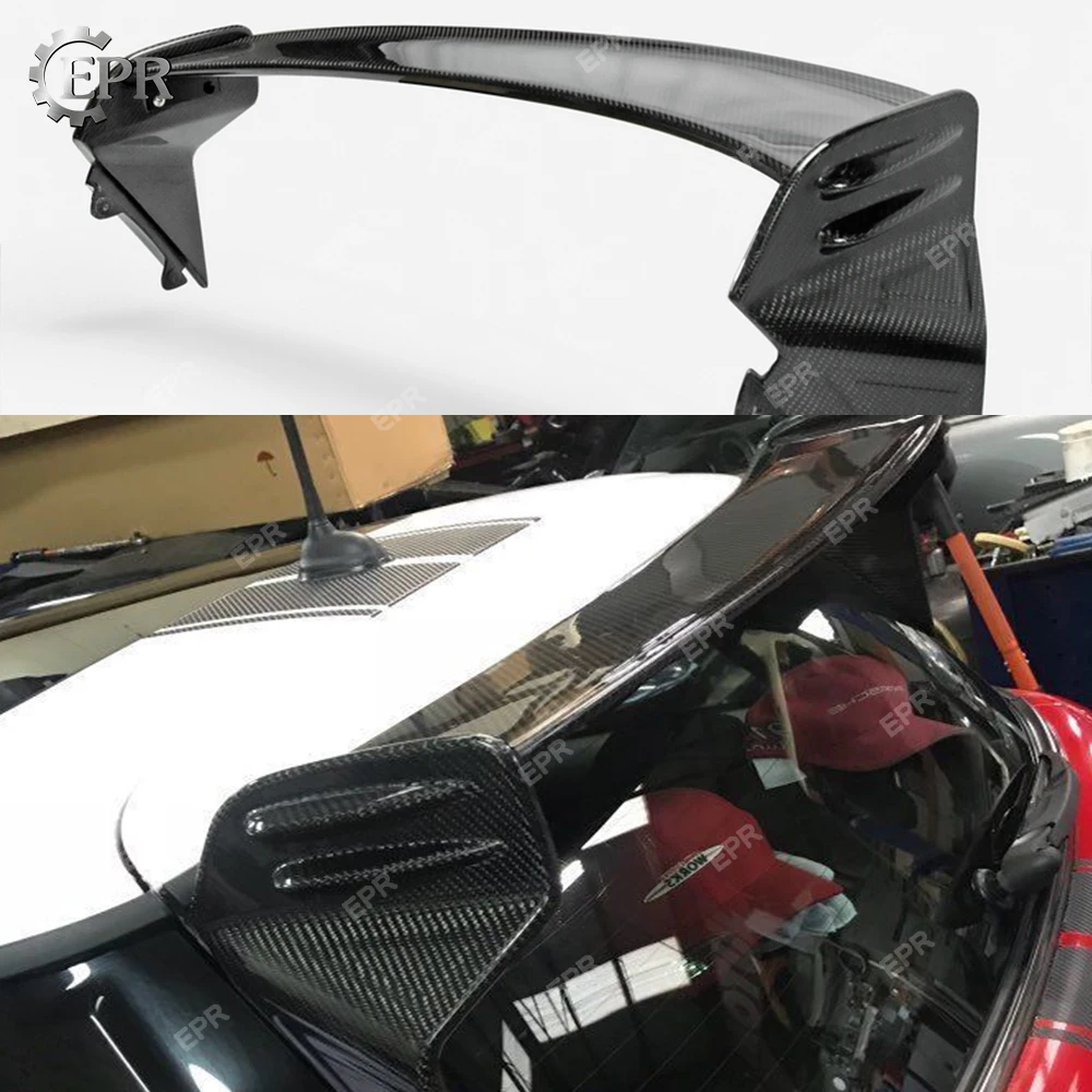 

For Mini Cooper R56 Ver.2.11/2.12 Type JCW Roof Spoiler Carbon Fiber Rear Top Wing Lip Spoiler For Mini R56