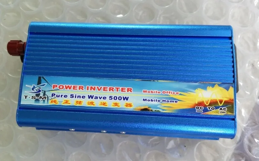 

DHL Fedex free shipping 1000W Peak zuivere sinus omvormer 12v 220v 500W Power Inverter Pure Sine Wave 12V DC to 220V AC