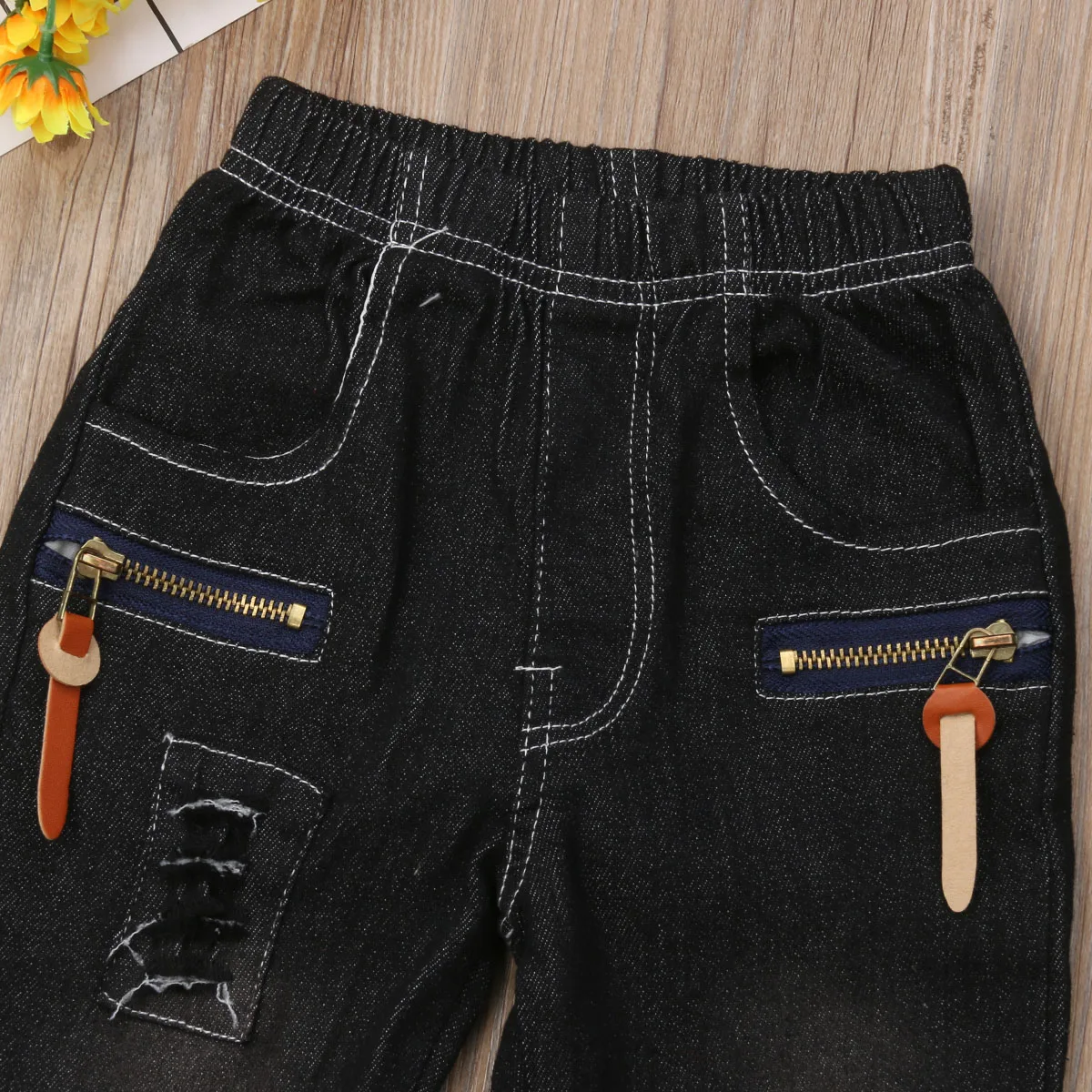 Pudcoco/джинсы для маленьких мальчиков и девочек; крутые рваные джинсы с заплатками для мальчиков и девочек; детские длинные джинсовые штаны; брюки; одежда