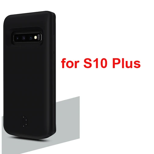 Быстрое зарядное устройство чехол для samsung Galaxy S10/S10 Plus/S10e внешний аккумулятор 5000 мАч/6000 мАч чехол для аккумулятора - Цвет: Black for S10 plus