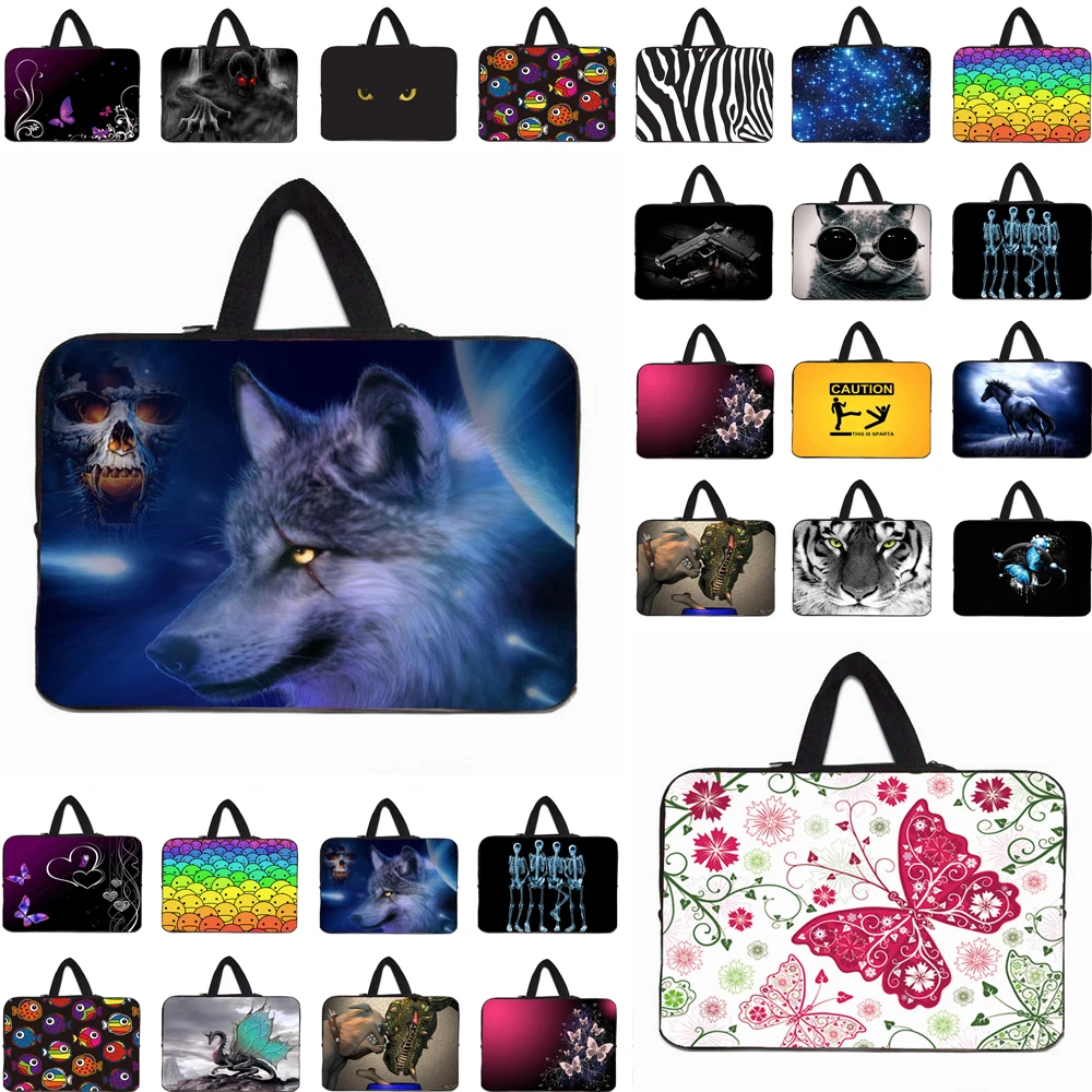 Viviration Funda Переносные сумки компьютерные аксессуары молнии 10, 12, 13, 14, 15,4 15,6 17 11,6 дюймов для ноутбука в полоску Сумка Чехол