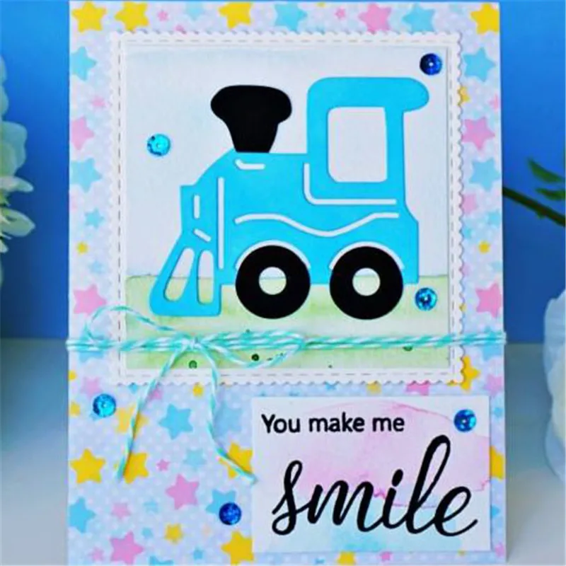 

DiyArts Train Metal Cutting Dies for Scrapbooking New 2019 Die Cuts for Card Making Craft Dies Troqueles Template Stencil