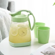 Большая емкость кувшин для воды вместо чайника для воды наборы 1.5L кувшин для напитков домашний кухонный пластиковый контейнер для холодной воды поставки