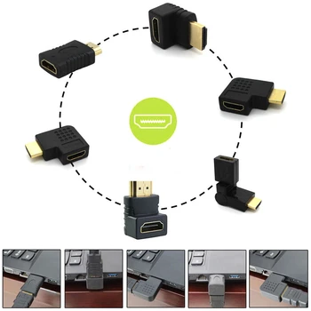 

1 Pcs HDMI Male To HDMI Female Cable Adapter Converter Extender 90 Degrees Angle 270 Degrees Angle For 1080P HDTV Hdmi Adapter