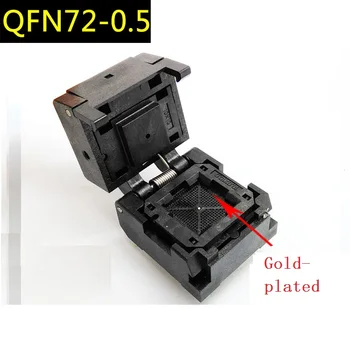 

QFN72-0.5 flip shrapnel test seat qfn72 aging seat programming seat QFN72 pin pitch 0.5mm