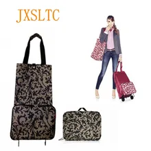 JXSLTC новая сумка для покупок складная корзина для покупок с колесами маленькая сумка La lady купить овощную сумку для покупок дорожная сумка